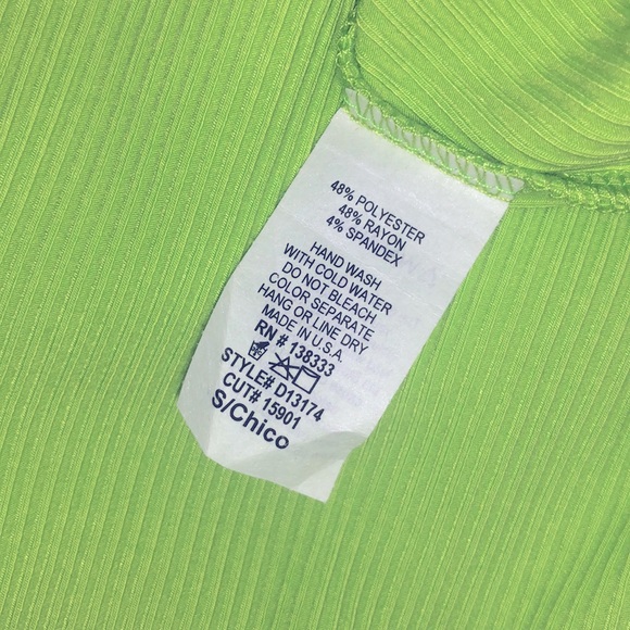 NWOT Open Back Lime Green Midi Dress Small - Picture 7 of 8